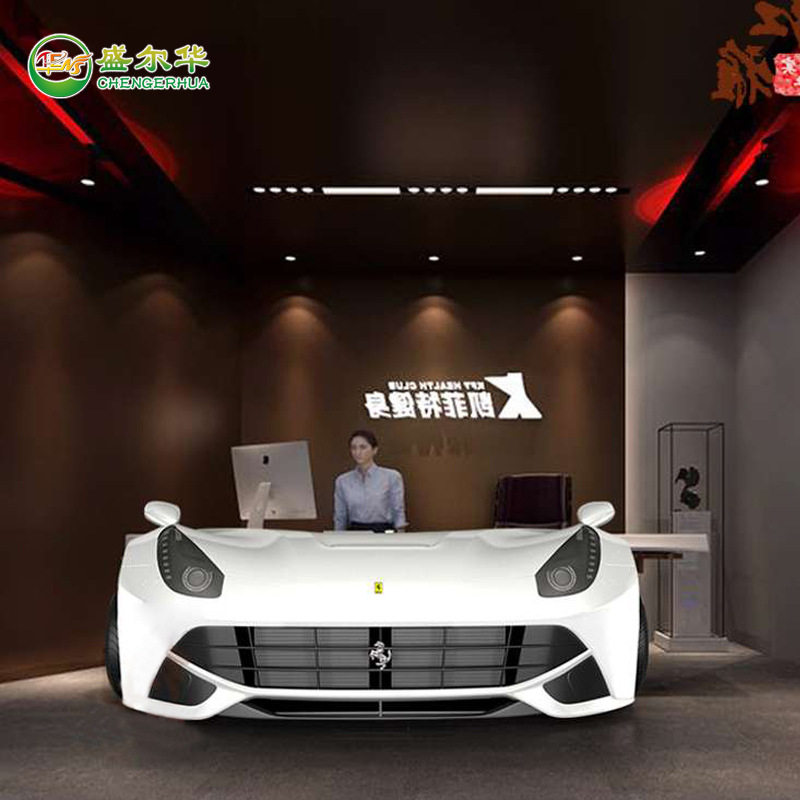 创意个性玻璃钢异形办公桌时尚大气装饰美陈桌椅