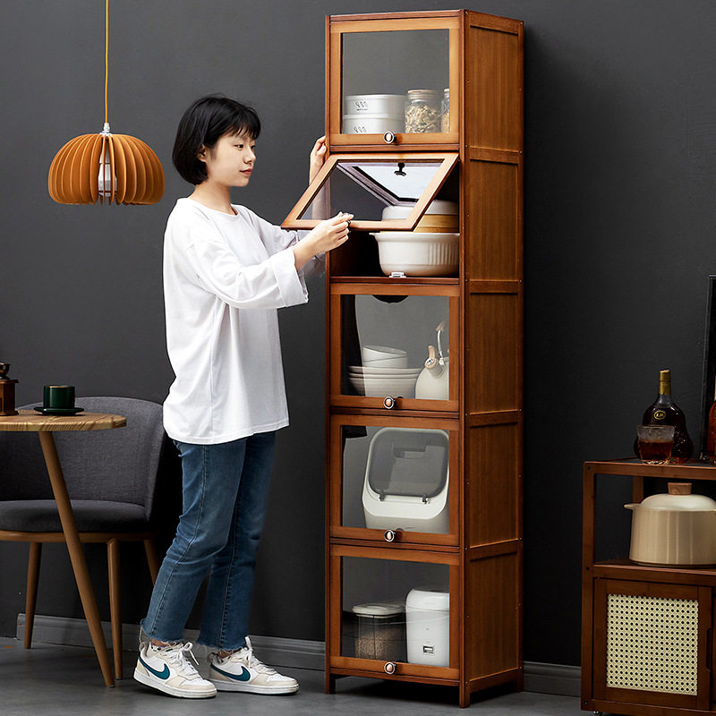 夹缝厨房置物架整理架调料架子收纳架厨房用品餐边柜家用橱柜多层