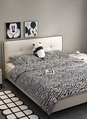 2026超薄床头皮床意式极简主卧床大气现代简约双人床儿童床卧室床