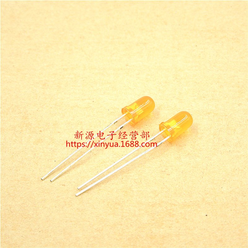 5MM 发光二极管 LED灯 F5 橙发橙 发光管 橙色 橙灯 橙灯 1包1千