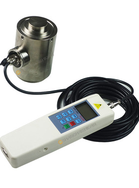 实干柱形压力计 15吨圆柱形压力计 连线式数字标准测力仪器200KN