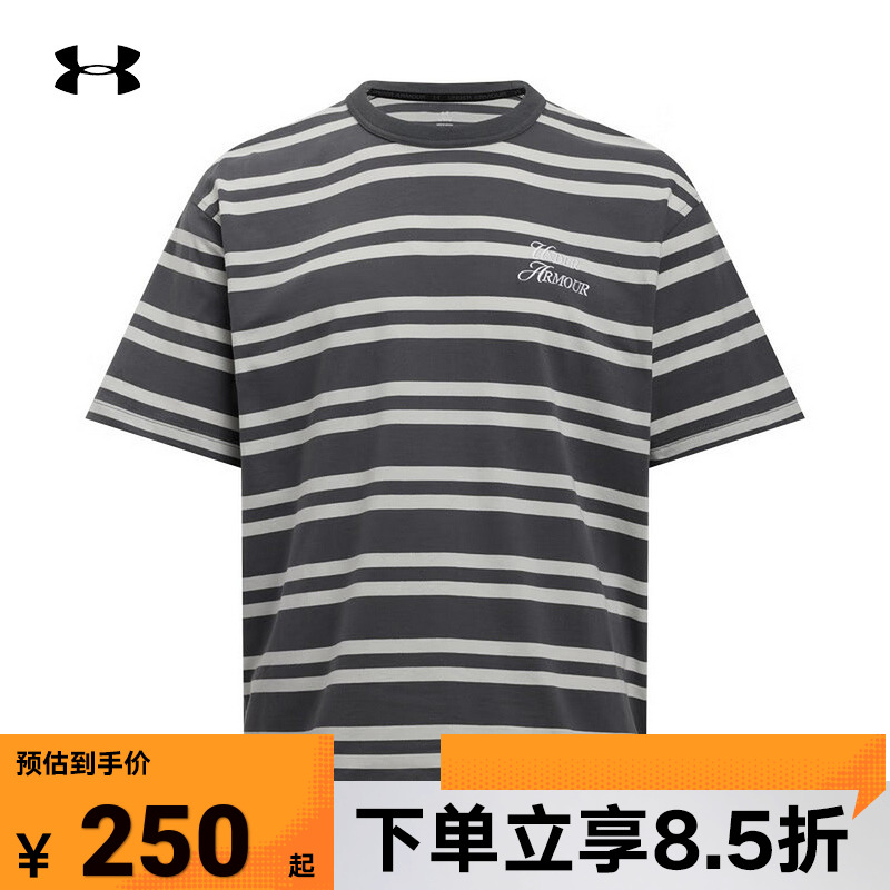 安德玛新品UA春夏Sports Club男女情侣运动休闲短袖T恤6006003