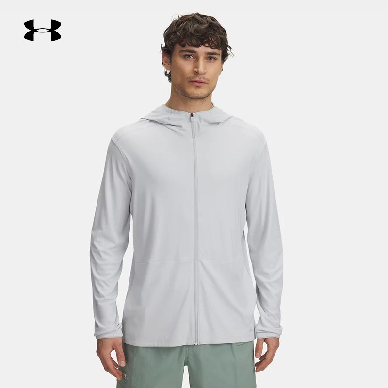 UA安德玛春夏新款Expanse男装皮肤衣连帽户外运动外套1390052-014