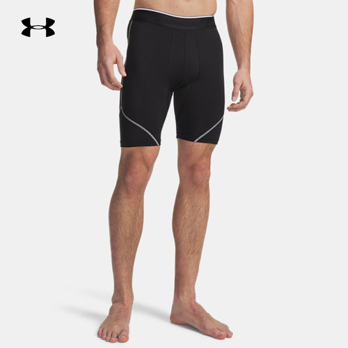 安德玛UA HeatGear® Elite男训练运动加长款紧身短裤6015388-008
