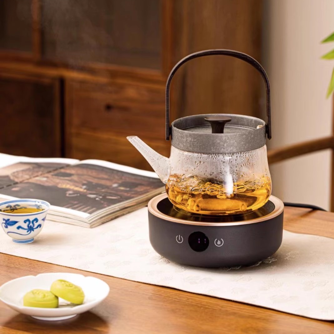 智蔚茶器谷语电陶炉玻璃壶煮茶器定时恒温多功能烧水煮茶炉电热炉