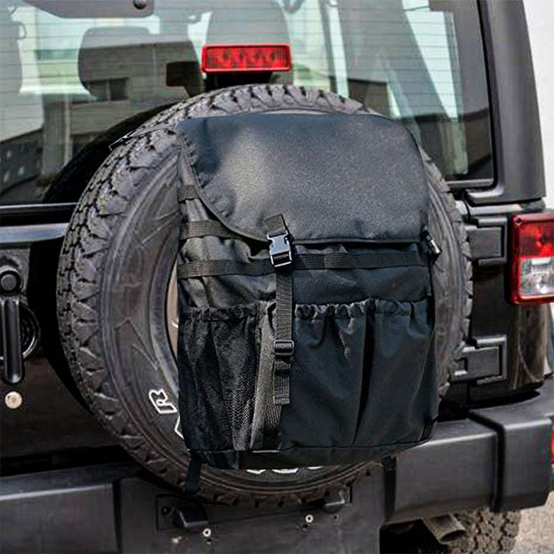大容量车载垃圾袋备胎收纳挂袋