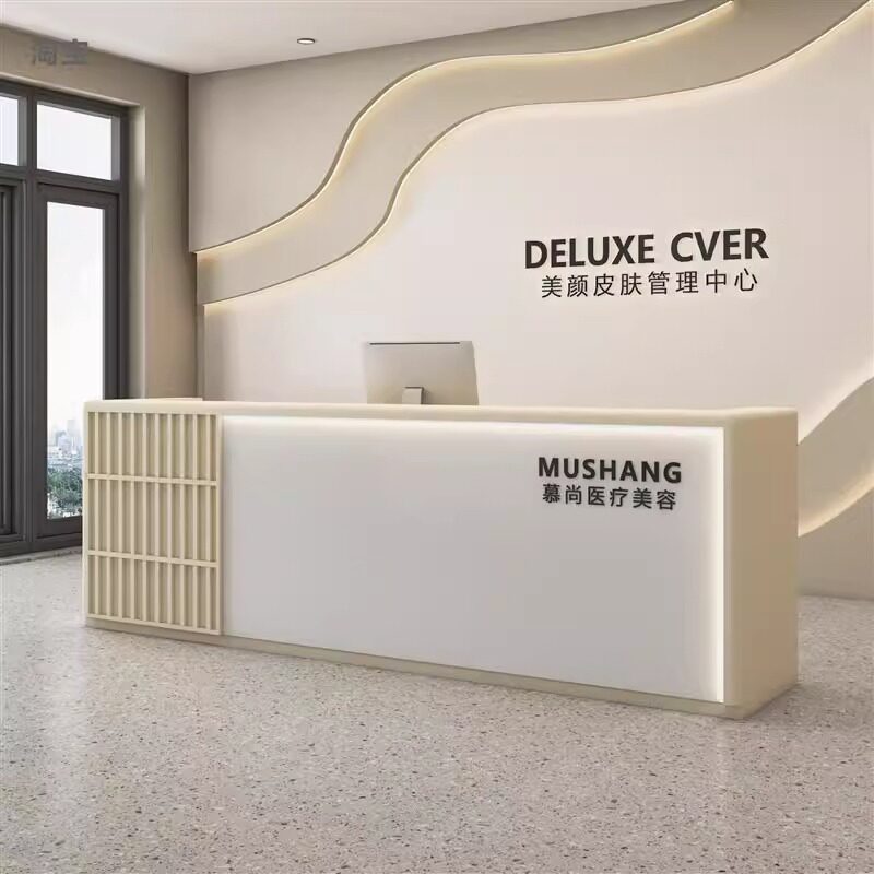 轻奢高级感网红前台收银台