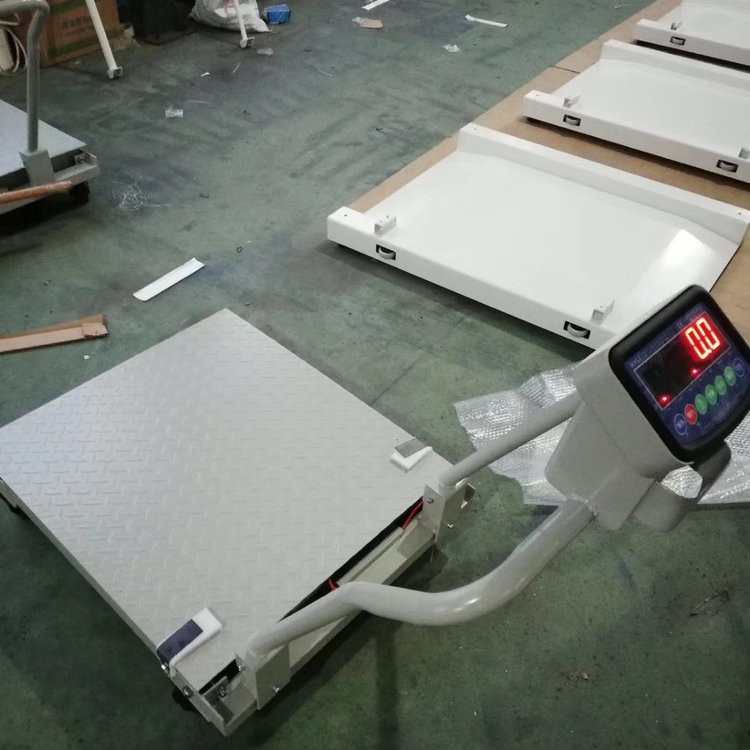 可折叠手推电子地磅2000KG