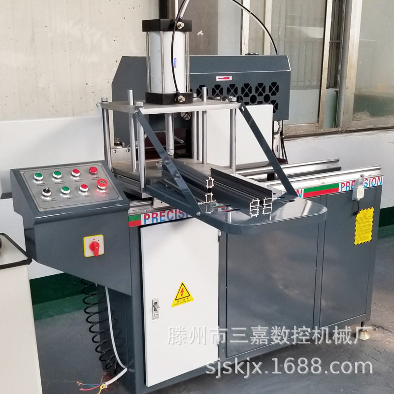 铝型材组合端面铣床 隔热断桥铝门窗中型端面铣床 排料中端铣