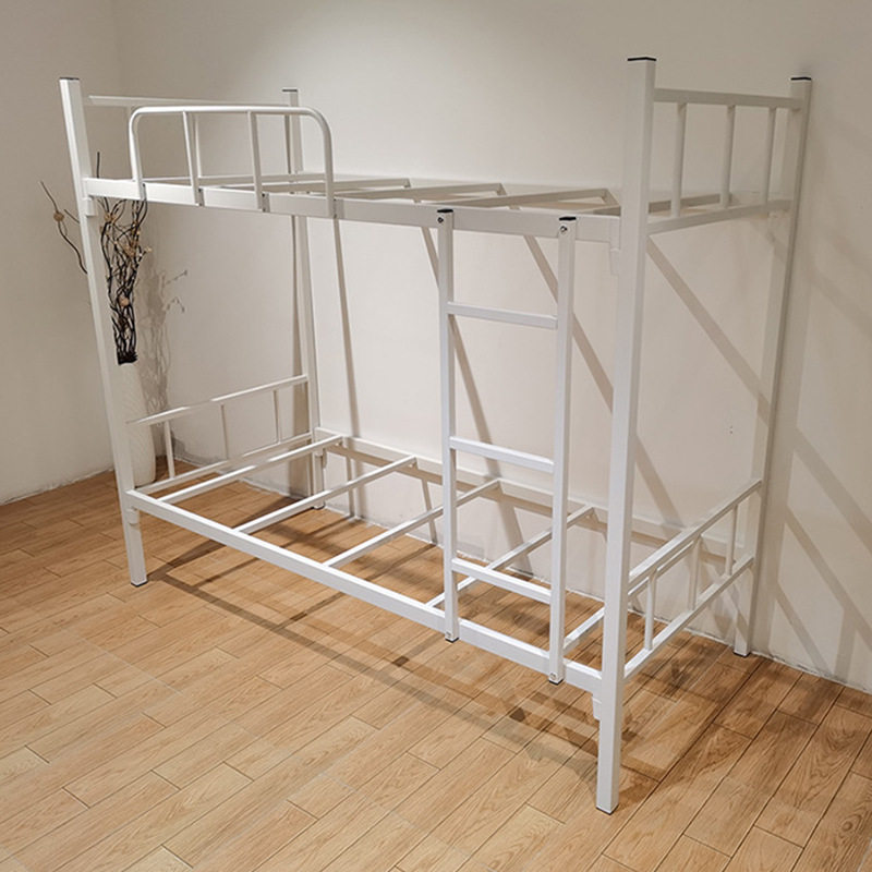 现货加厚成人上下床双层铁床员工宿舍高低床学校双人上下铺铁架床