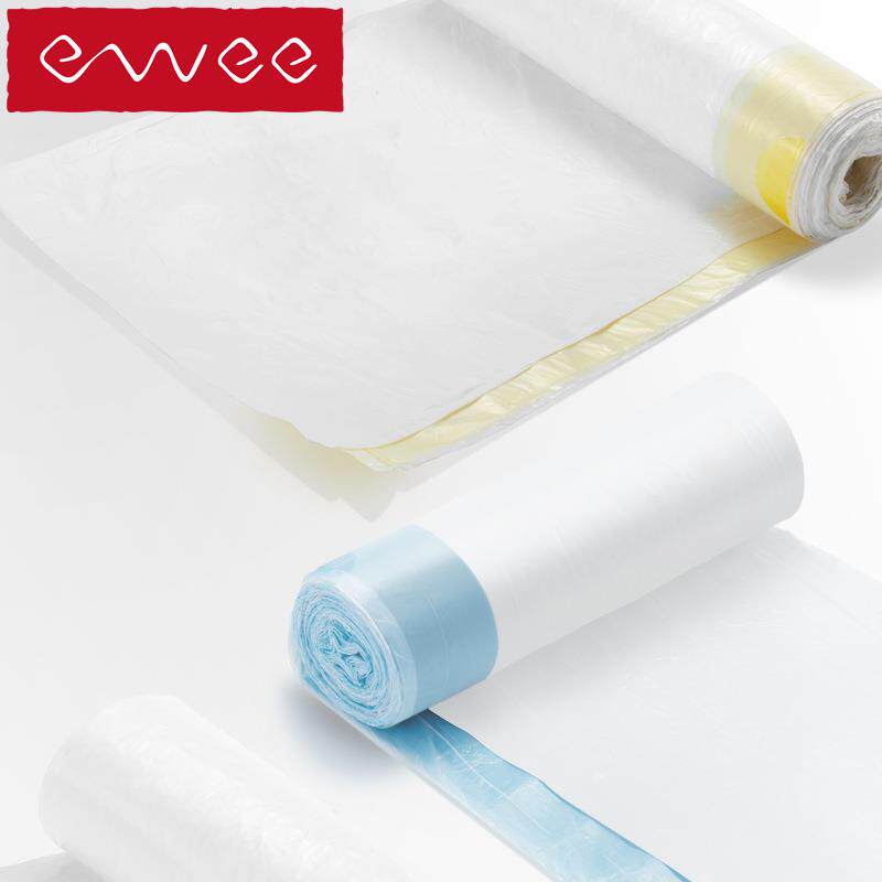 xyt自动收口垃圾袋断点式加厚手提式家用抽绳厨房垃圾袋小号10卷