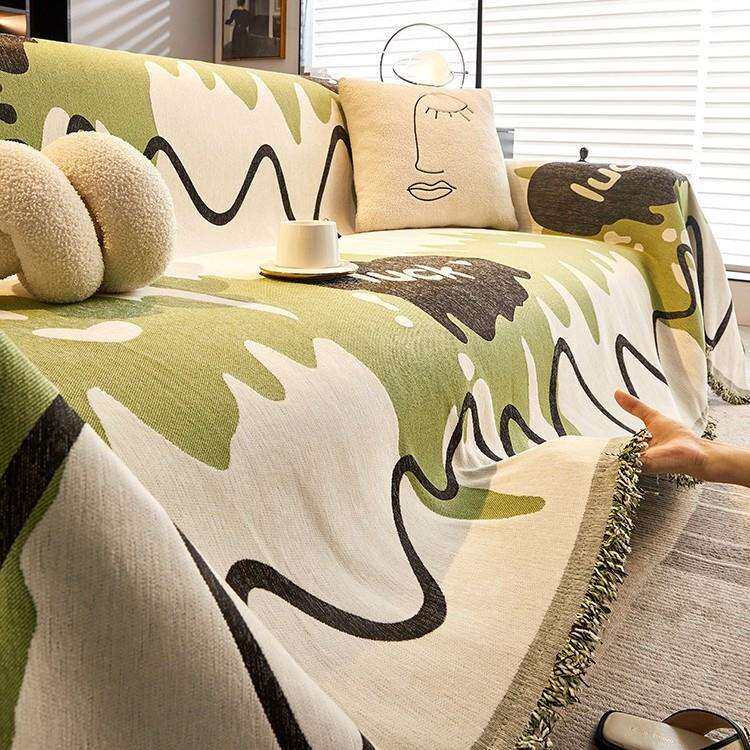 雪尼尔高级感加厚沙发巾四季通用沙发垫防滑沙发家用盖布沙发套罩