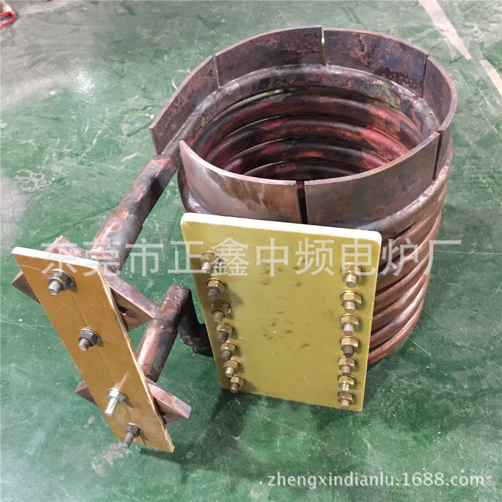 正鑫订制大型中频熔炼炉感应圈