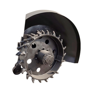 埋管路面开槽机 链条式开沟机 自来水改造挖槽机 拖拉机带动