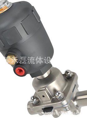 常闭卫生级气动焊接隔膜阀25DN10φ19单作用常开SS316L食品级PN16