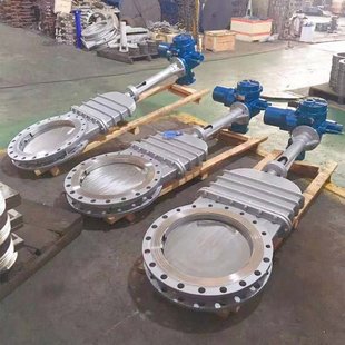 PZ973X 刀型电动浆液阀DN500 10C软密封电动浆液阀DN800圆形对夹式