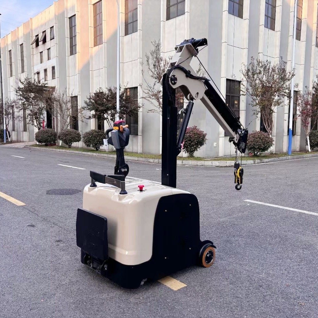 普尔夫平衡重移动小吊机电动液压吊车2吨3吨模具起重小吊机悬臂吊