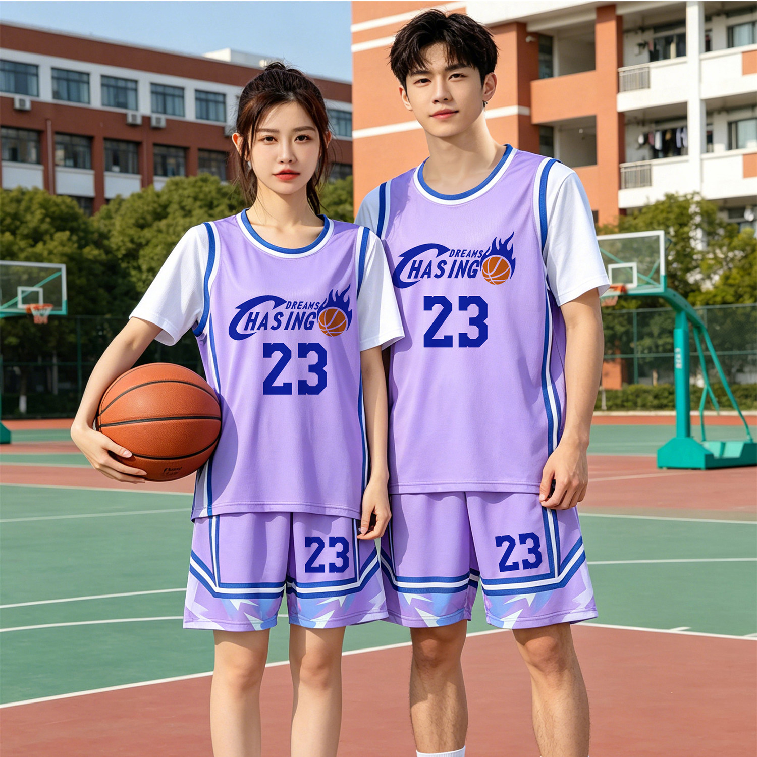 男女定制球衣篮球服吸湿排汗耐磨图片