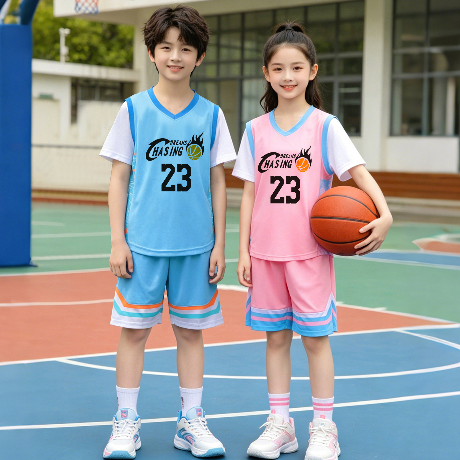 儿童篮球服套装定制球衣男女同款