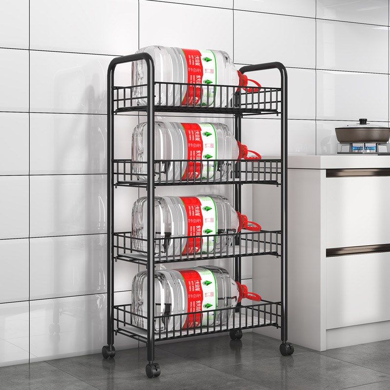 铁艺大容量带轮可移动多层菜x架水果蔬菜收纳框厨房置物架夹缝推,厨房/烹饪用具,果蔬置物架/篮/框,淘宝优惠券,粉丝福利购,淘宝优惠卷