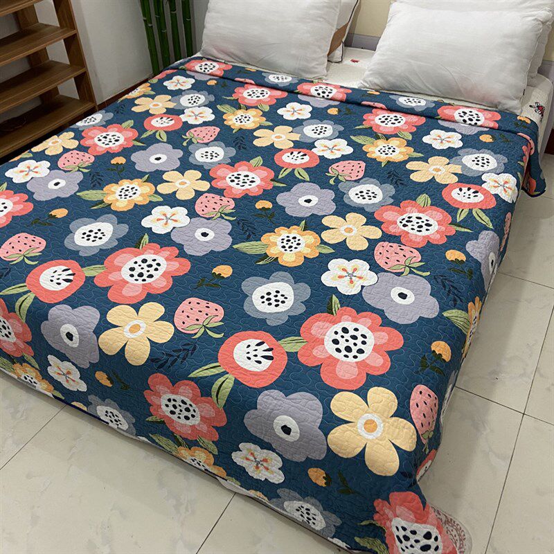 特价斜纹纯棉绗缝被床盖水洗全棉空调被J床单床罩爬行垫炕垫夏凉