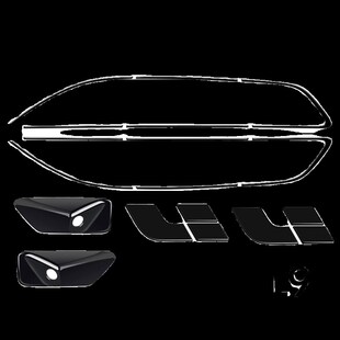 理想L6L7L8L9专用r车窗饰条黑化车身黑武士套件改装车标中网配件