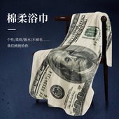 浴巾纯棉吸水速乾美元 裹巾2022洗脸巾超大号男女学 毛p巾游泳个性