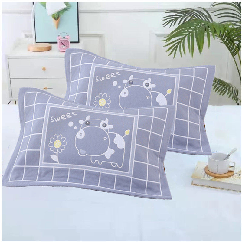 小枕套纯棉40ix60全棉纱布四季卡通吸汗加厚幼儿园乳胶枕头套儿童,床上用品,枕套,淘宝优惠券,粉丝福利购,淘宝优惠卷