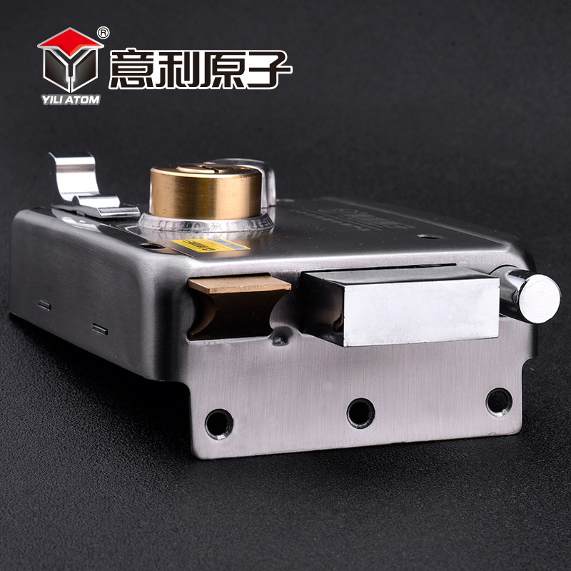 外装门锁三保险防盗防撬不锈钢门锁防盗门锁O老式铁门C级空转锁芯