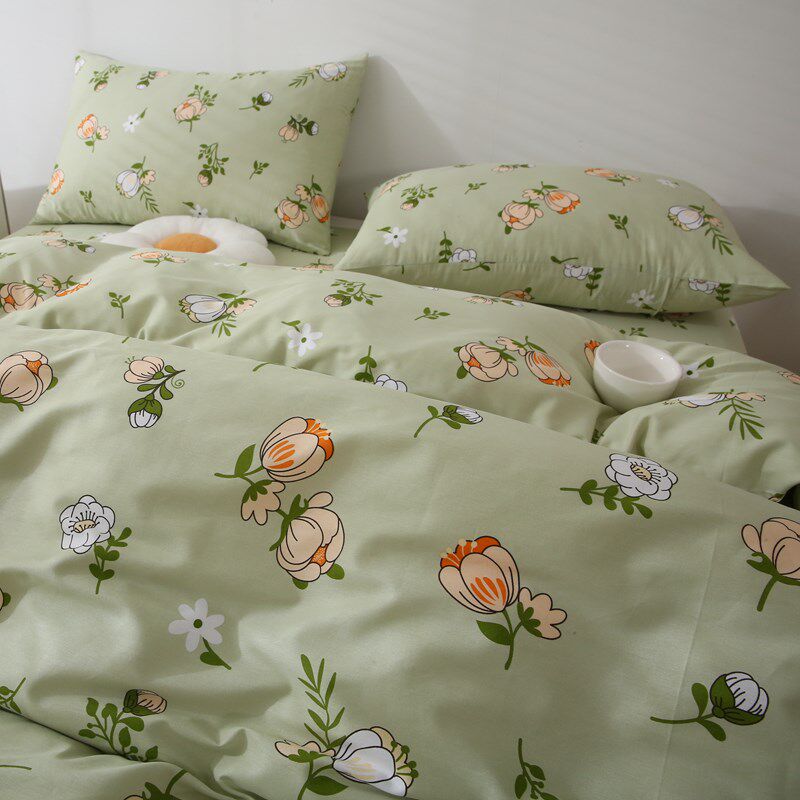 韩式田园风纯棉四件套100全棉斜纹C双人床上用品1.51.8米少女特价