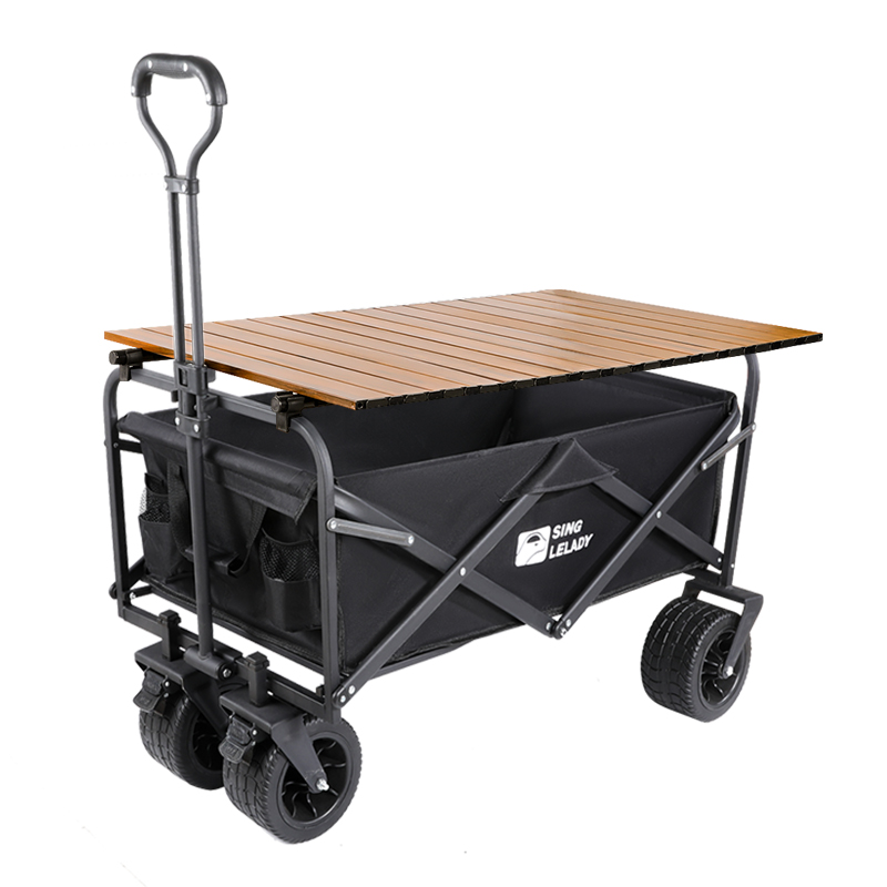 露营车户外营地车可n折叠小推车野餐拉杆车拖车桌板超大野营手拉