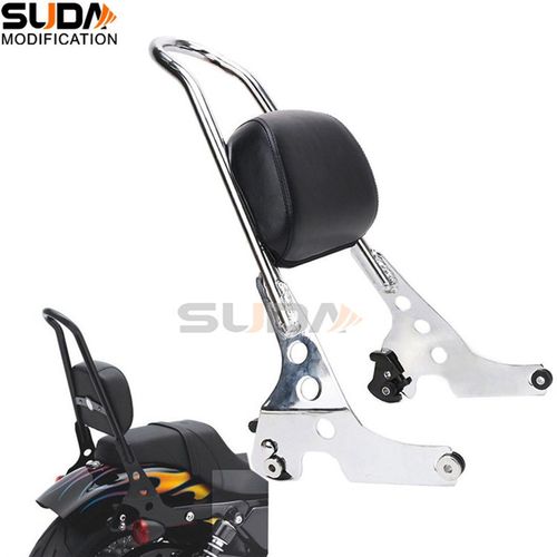 适用哈雷XL883 1200 X48改装后靠背L快拆卸后靠背乘客靠背后尾架