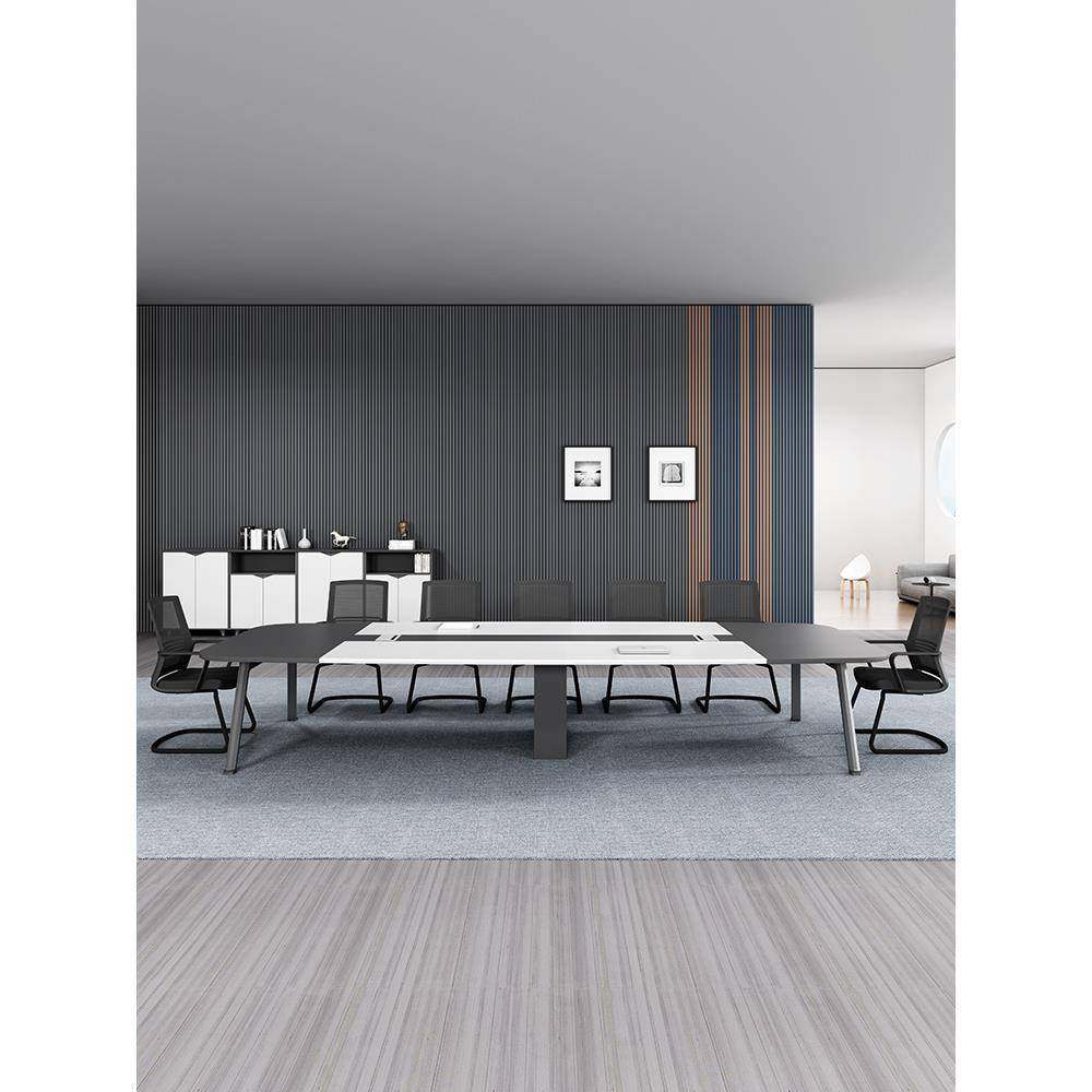 会议桌简约现代长条桌长桌会议室桌培训桌洽谈桌椅组合小型会议桌