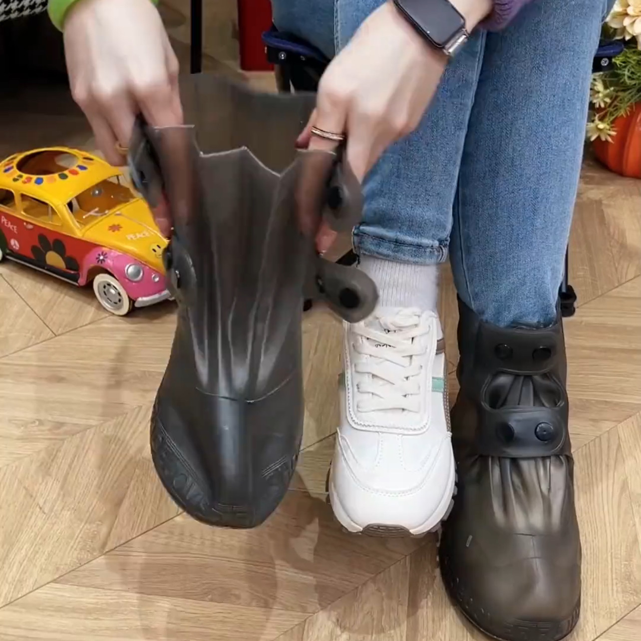 2026新款中筒雨靴加厚耐磨水鞋雨鞋男女款双层防水外穿雨鞋套