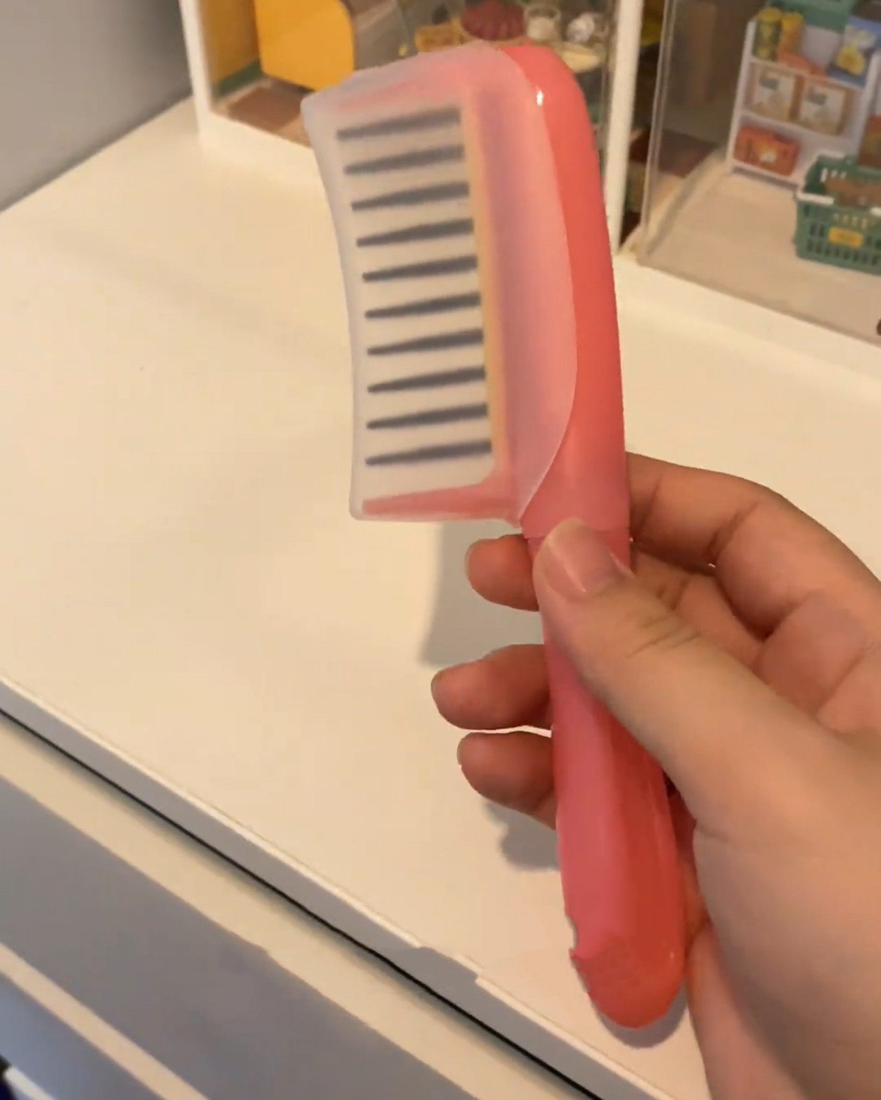 梳子女士便携创意礼物摩洛哥精华ins精油梳蓬松便携精油梳新款