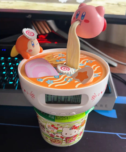 泡面搭子摆件魔性音乐送朋友收藏星之卡比可爱有趣创意泡面计时器