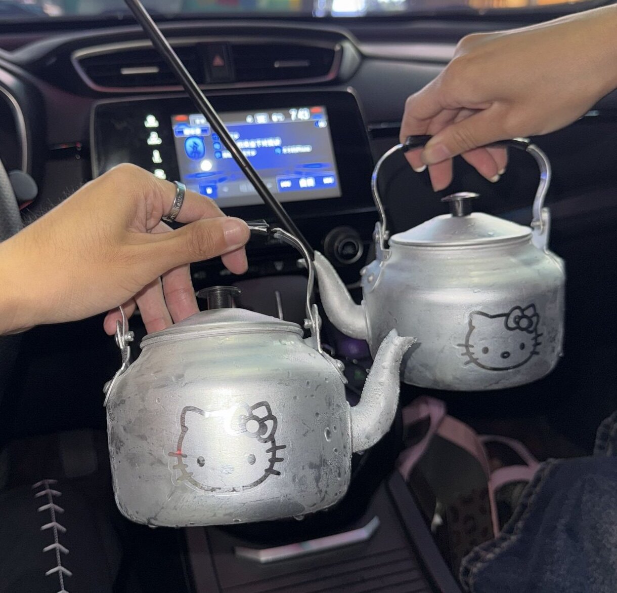 新品老式下午茶铝制水吊子奶茶壶简约ins风咖啡店金属迷你泡茶壶