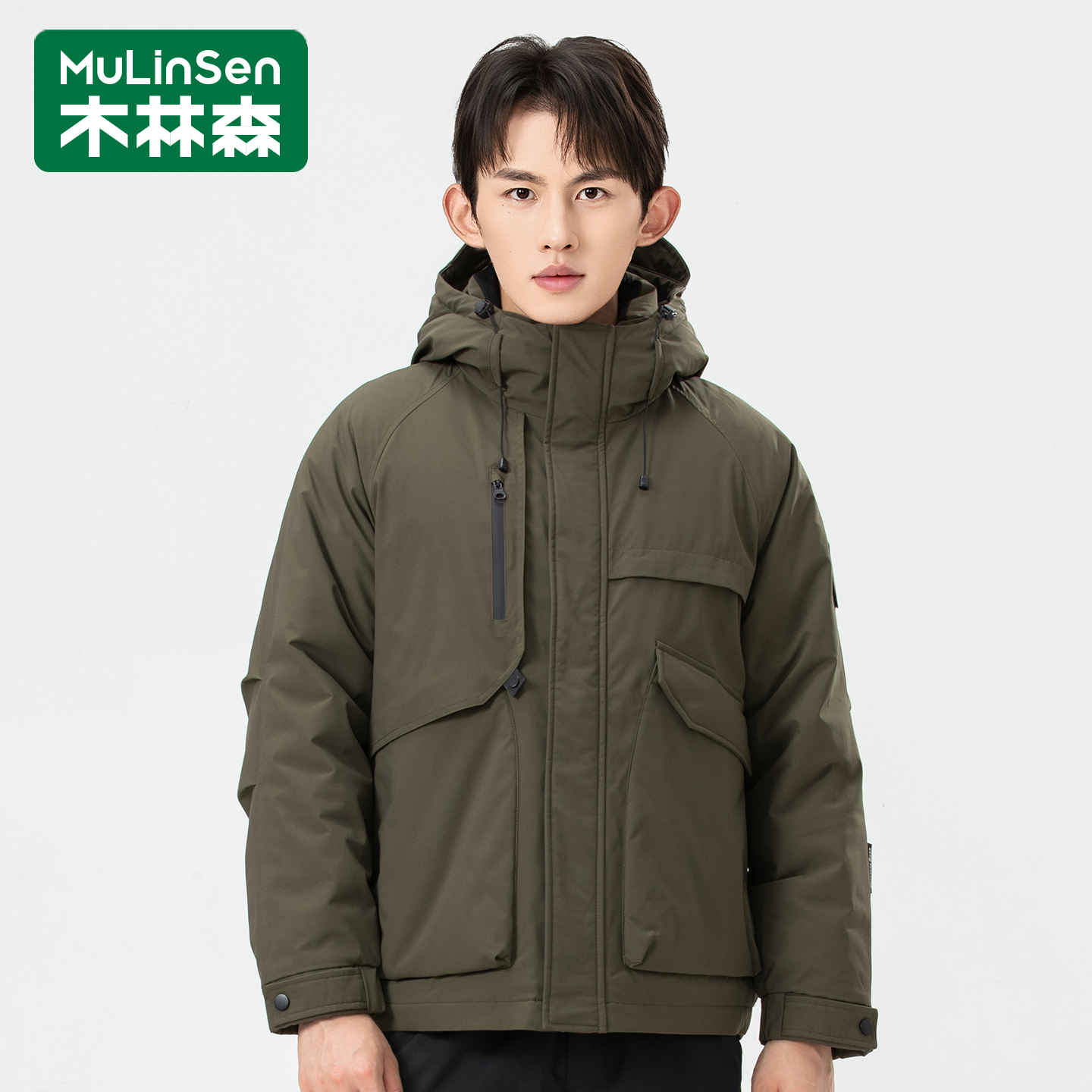 木林森冬季新款加厚保暖羽绒服