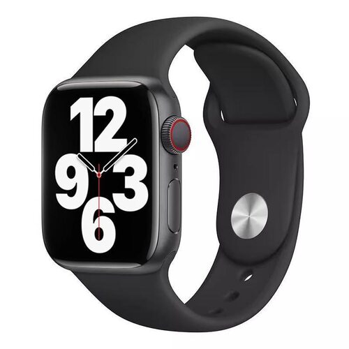 适用于Apple Watch 46mm / 49mm / 45mm / 44mm 纯色硅胶运动表带
