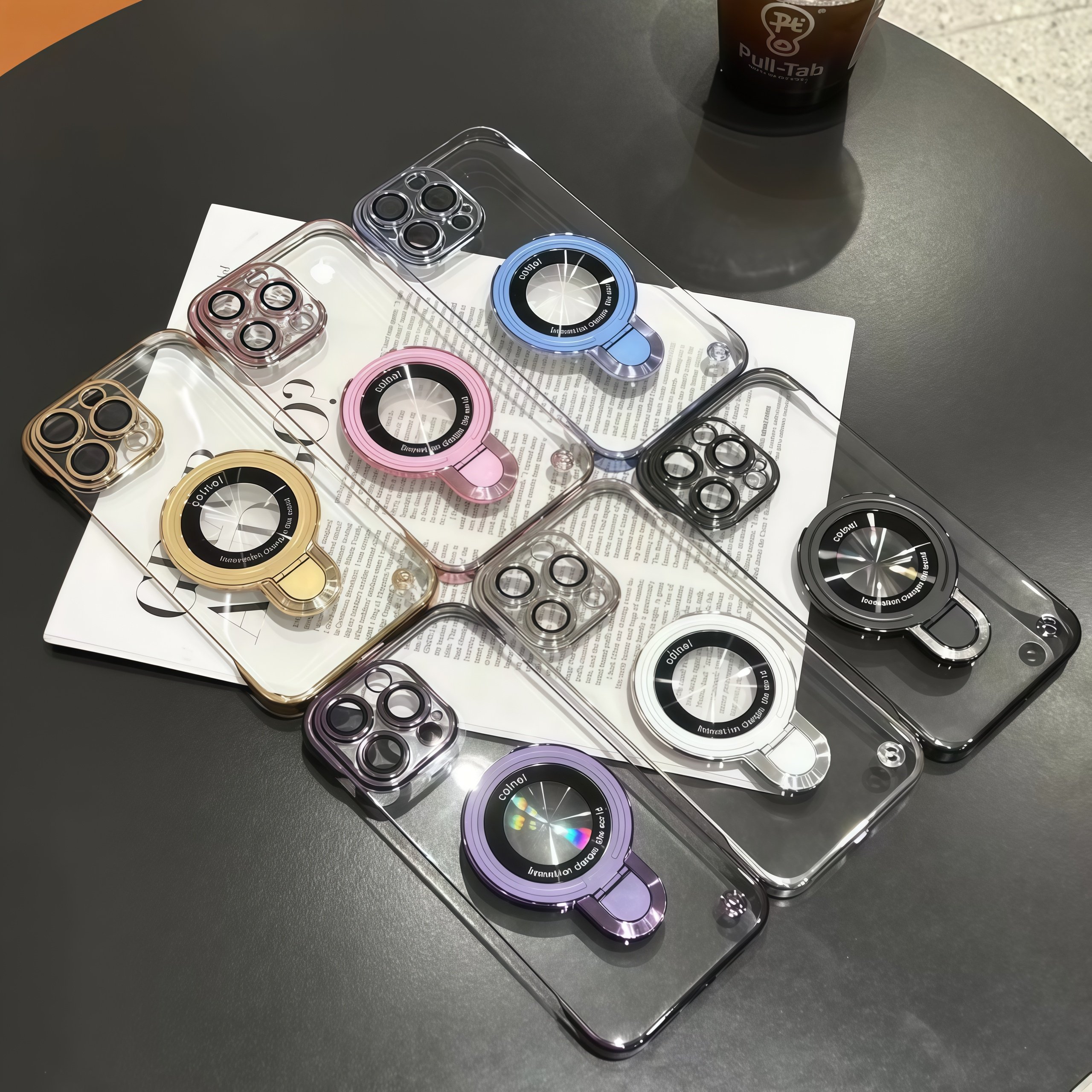 适用苹果11无边框手机壳16e带磁吸xs支架iPhone15promax新款苹果14ProMax电镀手机壳12带镜头膜13pro支架壳