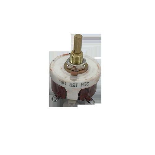 25W100RJ200R15RJ300RJ500欧1KJ2欧可调磁盘线绕电位器滑线变阻器