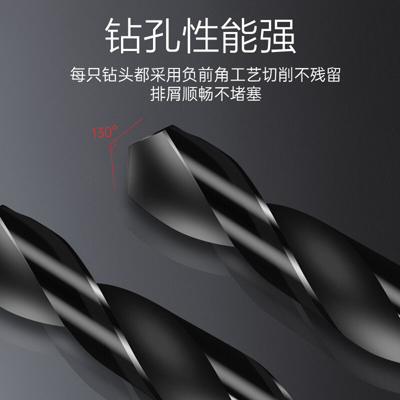 SUS等柄钻头1/2柄直柄钻咀13一36小柄钻不锈钢钻头13X20