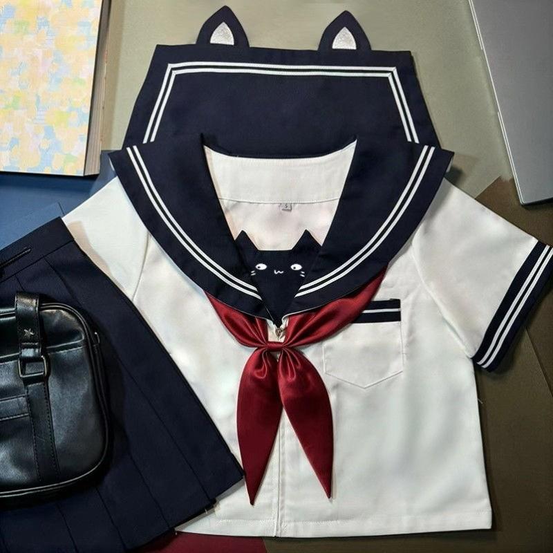 女大童装jk制服套装百褶裙水手服女孩校园风裙子初高中学生日系