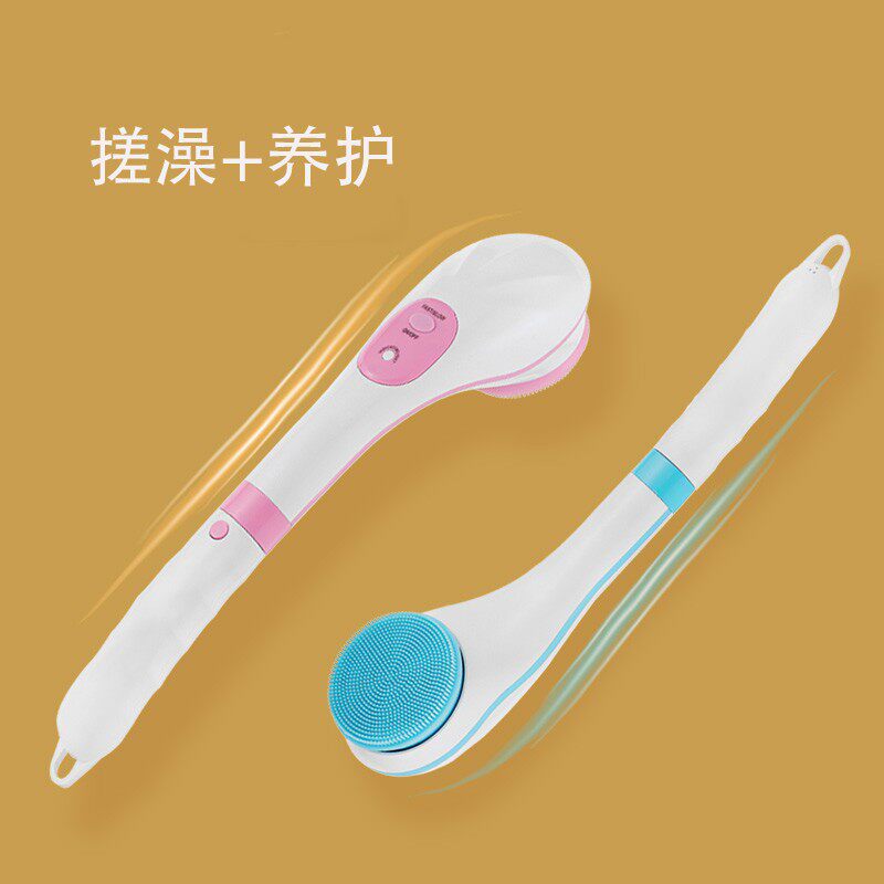 电动搓澡神器全自动洗澡刷懒人长柄擦澡仪按摩后背V搓泥搓背沐浴