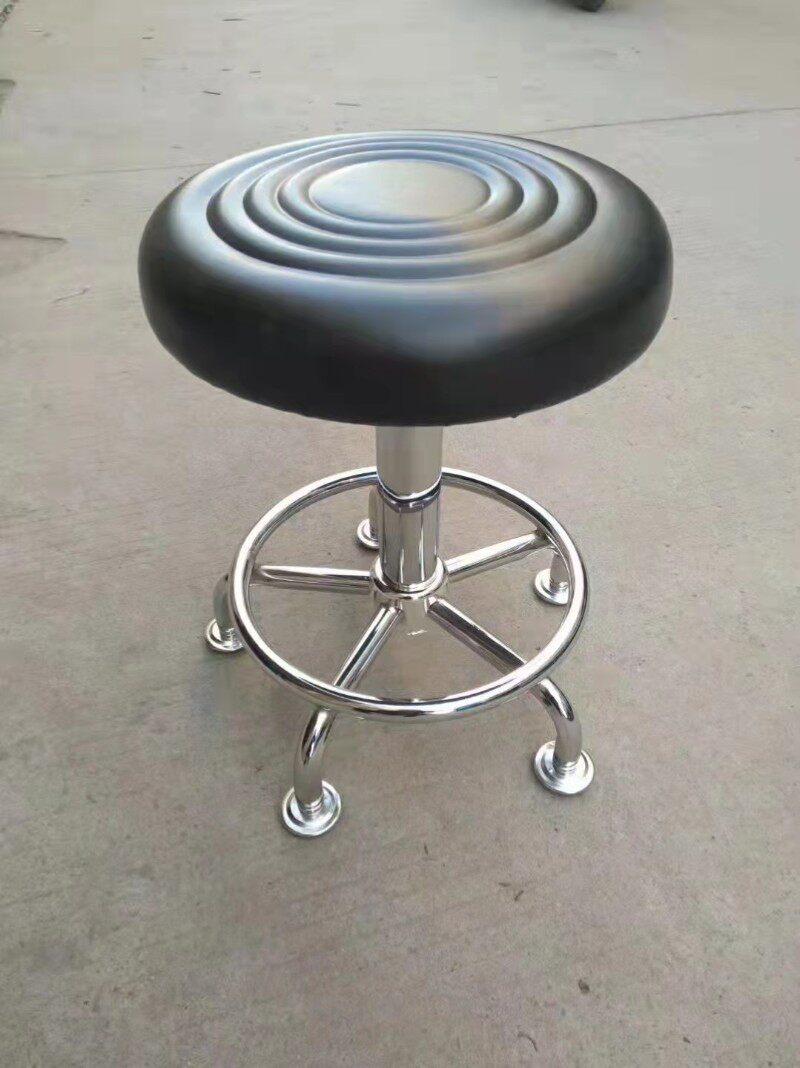 定型海绵软面吧椅美容美甲椅家用椅升降旋转电R镀高脚凳小圆凳吧