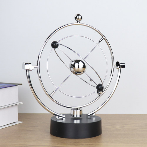 牛顿摆球永动机仪l反重力平衡混沌不停碰撞球办公室桌面创意小摆
