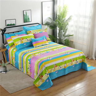 100%纯棉单件床单全棉卡通0.9m床儿童学生宿舍M薄被单子1.5m1.8m