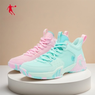 乔丹篮球鞋男鞋2026春季新款透气耐磨实战球鞋减震回弹防滑运动鞋