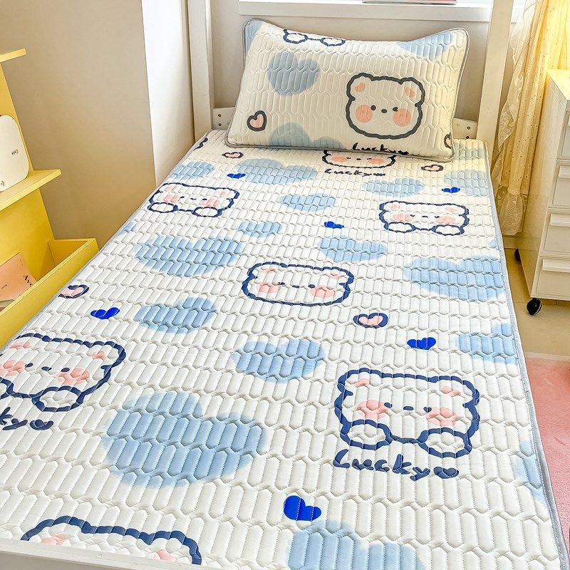 夏天季冰丝乳胶床单单件学生宿舍单人凉G感被单枕套三件套2024新