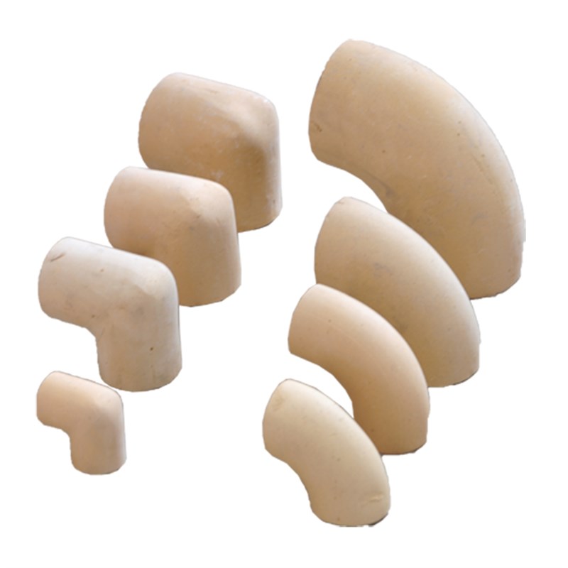 耐火陶瓷管浇口陶管耐高温消失模水玻璃砂浇铸R弯管高铝耐火材料